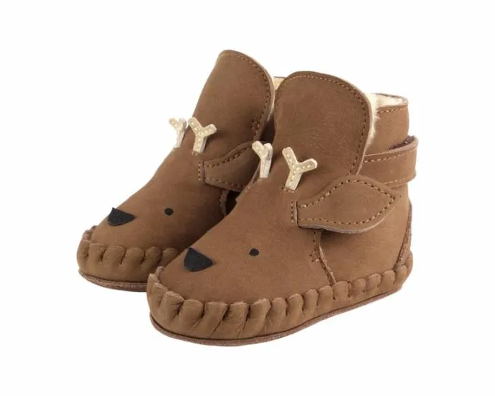 Donsje Amsterdam Shoes Baby Kapi Special Booties Hazelnut Nubuck
