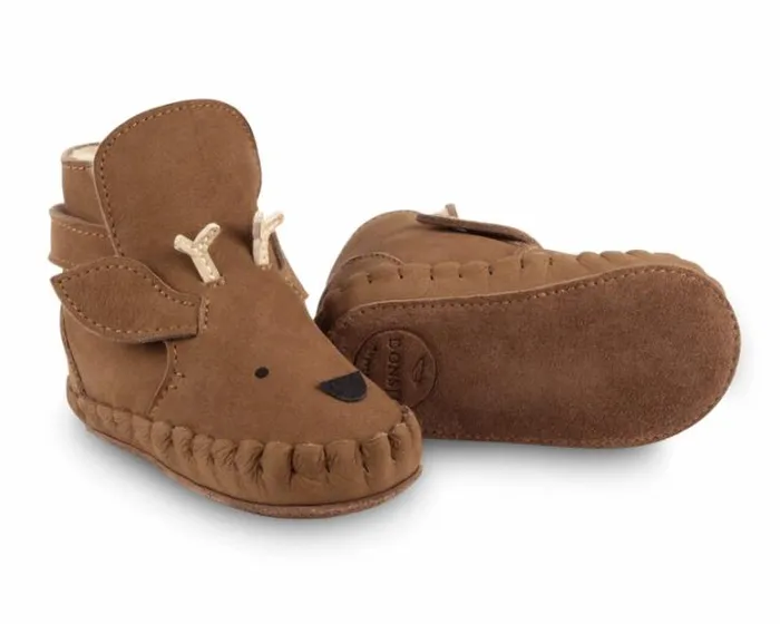 Donsje Amsterdam Shoes Baby Kapi Special Booties Hazelnut Nubuck