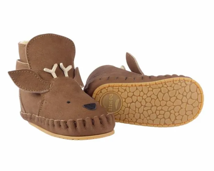 Donsje Amsterdam Shoes Baby Kapi Special Booties Hazelnut Nubuck