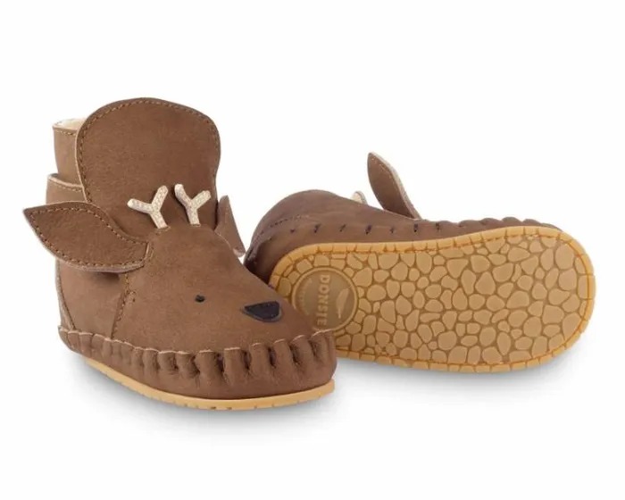 Donsje Amsterdam Shoes Baby Kapi Special Booties Hazelnut Nubuck