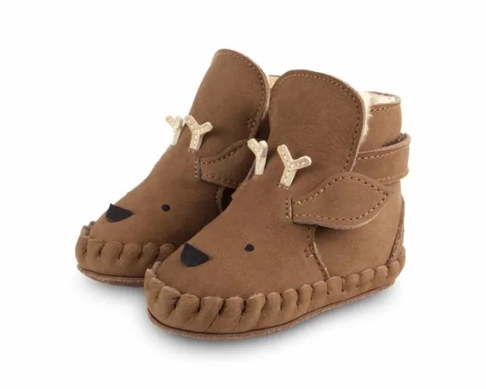 Donsje Amsterdam Shoes Baby Kapi Special Booties Hazelnut Nubuck