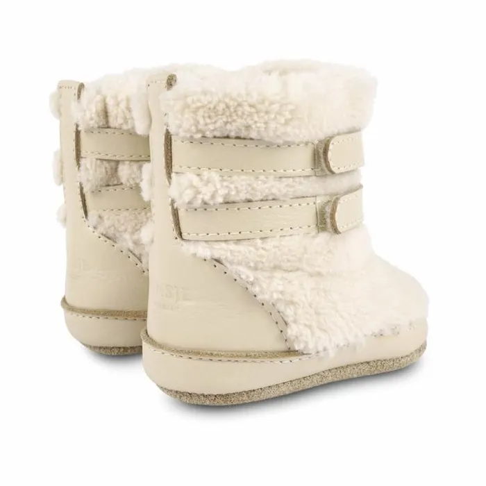 Donsje Amsterdam Shoes Baby Larisso Booties Cream Leather