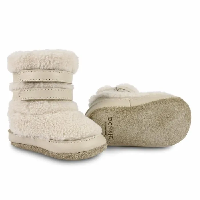 Donsje Amsterdam Shoes Baby Larisso Booties Cream Leather