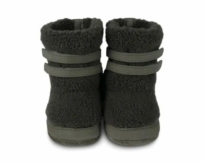 Donsje Amsterdam Shoes Baby Larisso Booties Stone Curly Faux Fur