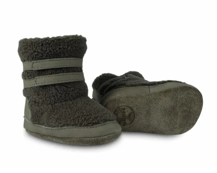 Donsje Amsterdam Shoes Baby Larisso Booties Stone Curly Faux Fur