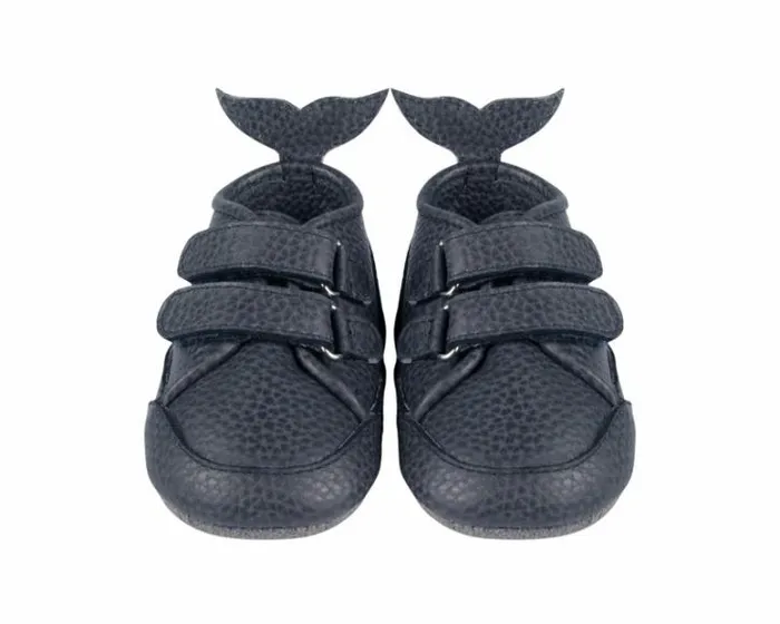 Donsje Amsterdam Shoes Baby Levin Sneakers Petrol Grain Leather