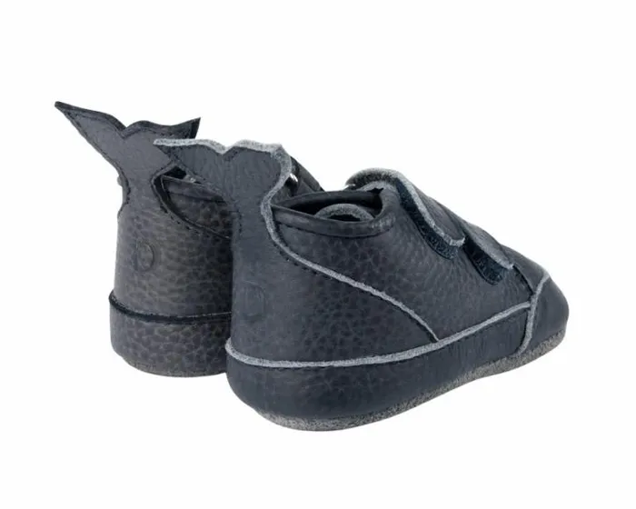 Donsje Amsterdam Shoes Baby Levin Sneakers Petrol Grain Leather