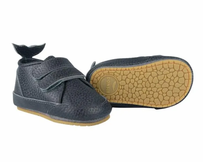 Donsje Amsterdam Shoes Baby Levin Sneakers Petrol Grain Leather