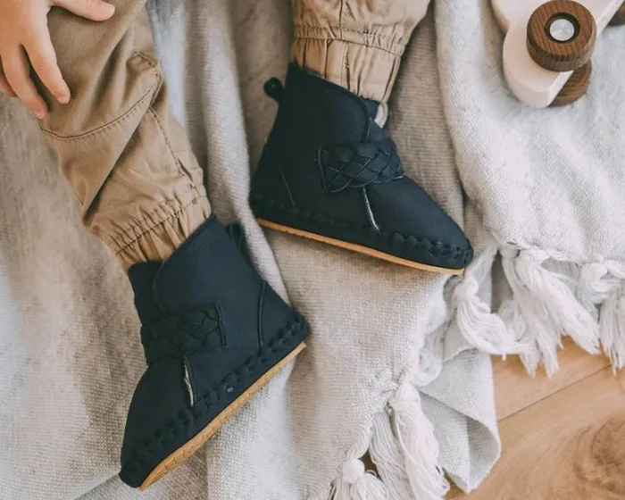 Donsje Amsterdam Shoes Baby Mace Booties Navy Nubuck