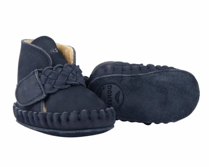 Donsje Amsterdam Shoes Baby Mace Booties Navy Nubuck