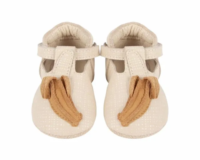 Donsje Amsterdam Shoes Baby Nanoe Shoes Cream Scored Leather