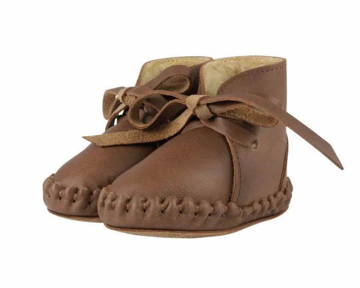 Donsje Amsterdam Shoes Baby Pina Classic Booties Cognac Classic Leather