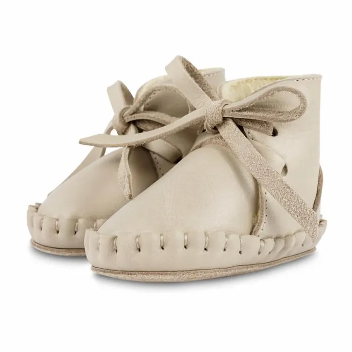Donsje Amsterdam Shoes Baby Pina Classic Booties Ivory Classic Leather