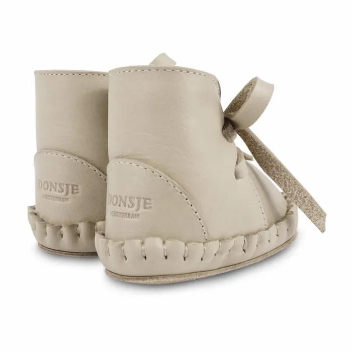 Donsje Amsterdam Shoes Baby Pina Classic Booties Ivory Classic Leather