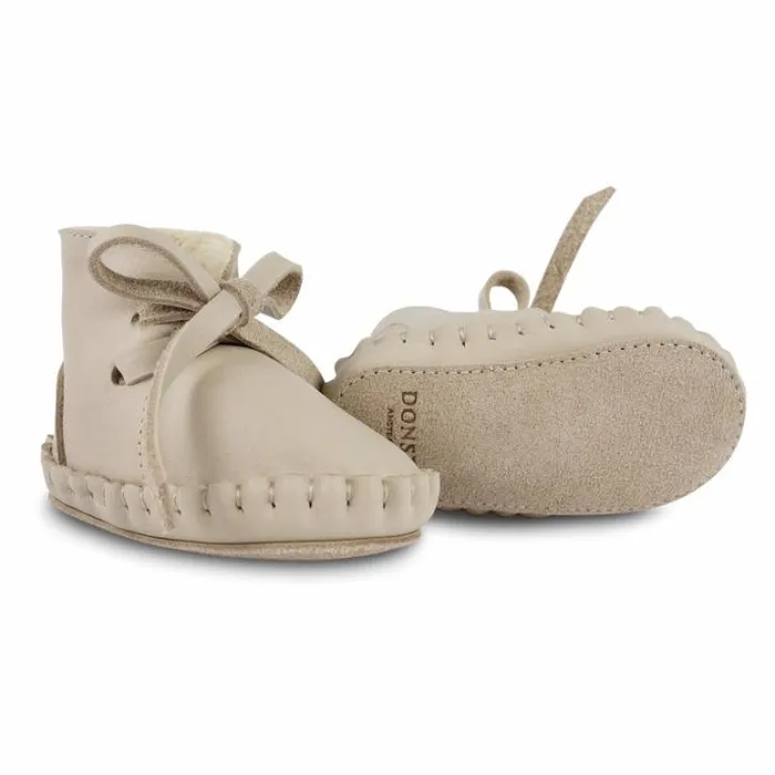 Donsje Amsterdam Shoes Baby Pina Classic Booties Ivory Classic Leather