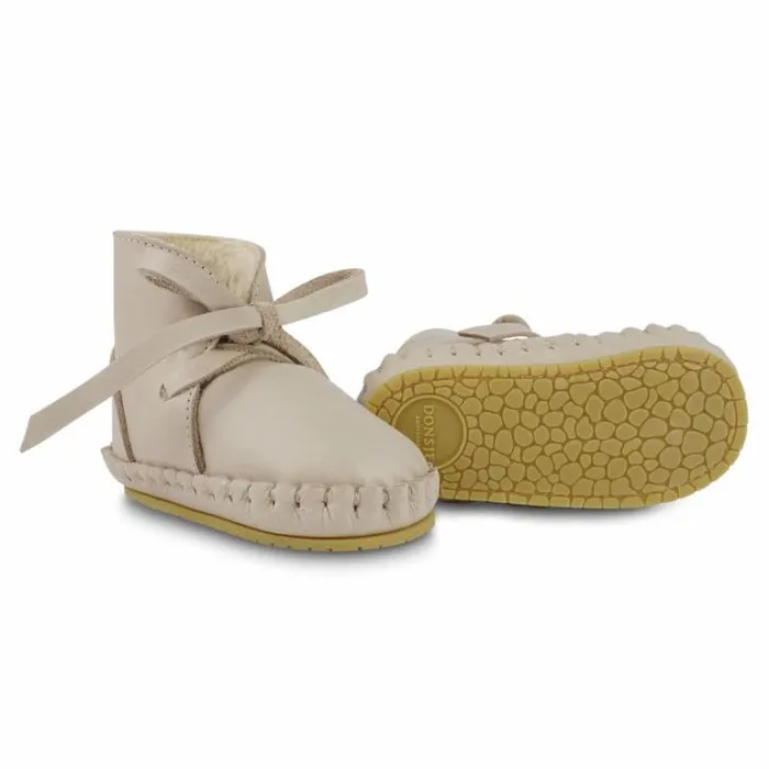 Donsje Amsterdam Shoes Baby Pina Classic Booties Ivory Classic Leather