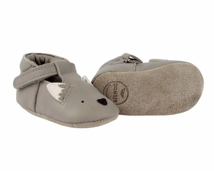 Donsje Amsterdam Shoes Baby Spark Special Shoes Elephant Grey Leather