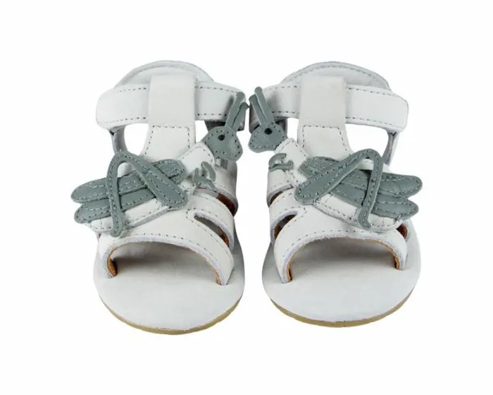 Donsje Amsterdam Shoes Baby Tuti Sky Sandals Light Grey Nubuck