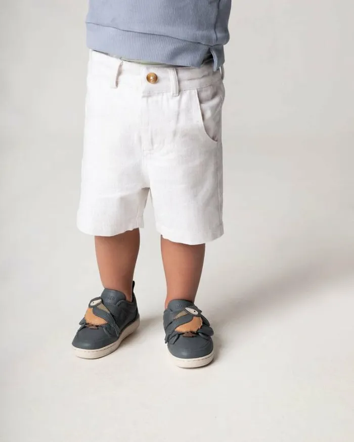 Donsje Amsterdam Sneakers Boys Kien Sneakers Petrol Leather