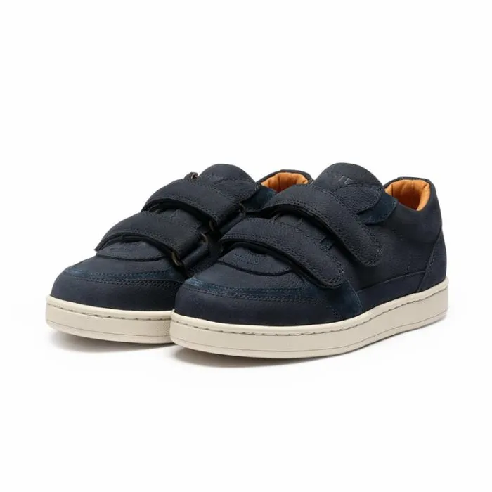 Donsje Amsterdam Sneakers Boys Meyo Sneakers Navy Betting Leather