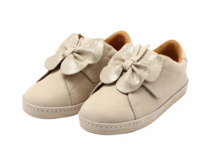 Donsje Amsterdam Sneakers Girls Tettie Cream Betting Leather