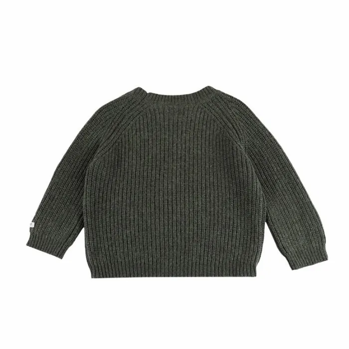 Donsje Amsterdam Sweaters and Cardigans Baby Garie Sweater Forest Green Melange