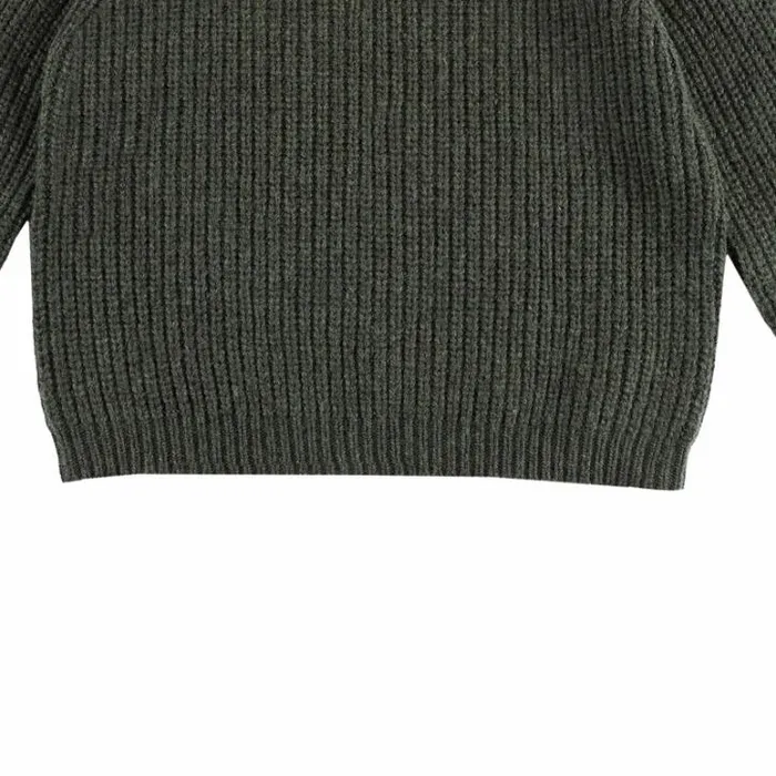 Donsje Amsterdam Sweaters and Cardigans Baby Garie Sweater Forest Green Melange