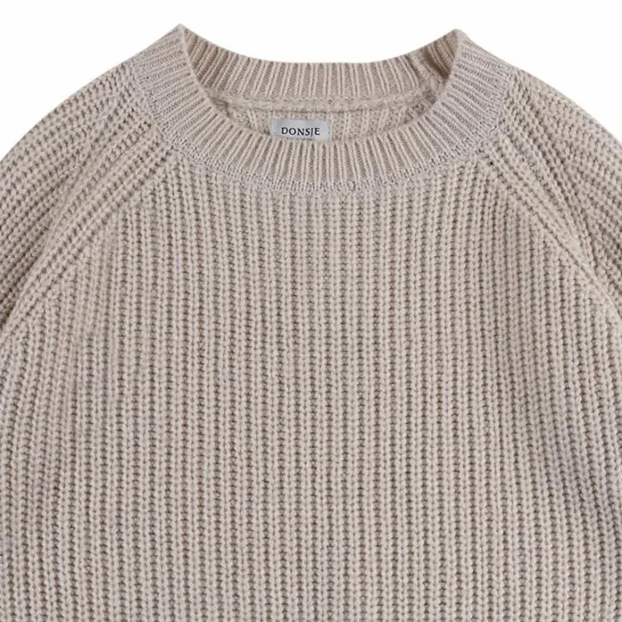 Donsje Amsterdam Sweaters and Cardigans Baby Garie Sweater Soft Sand