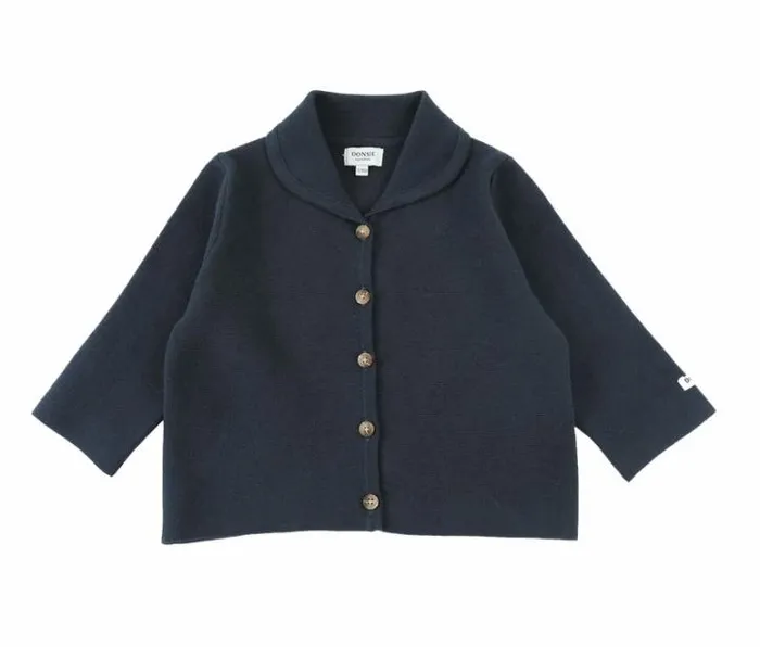 Donsje Amsterdam Sweaters and Cardigans Baby Lobba Cardigan Blue Marine