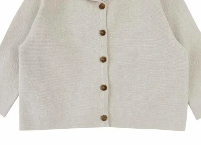 Donsje Amsterdam Sweaters and Cardigans Baby Lobba Cardigan Champagne