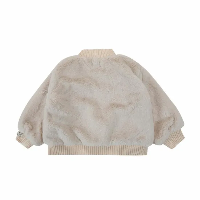 Donsje Amsterdam Sweaters and Cardigans Baby Manita Cardigan Off White Teddy
