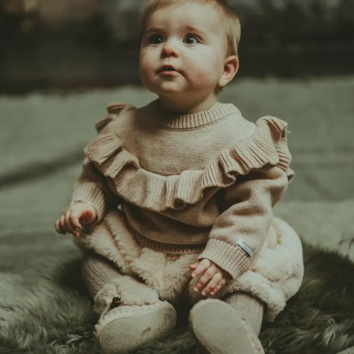Donsje Amsterdam Sweaters and Cardigans Baby Mare Sweater Light Coral Melange