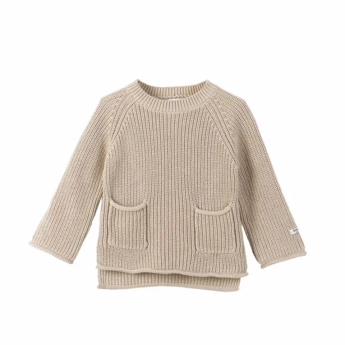 Donsje Amsterdam Sweaters and Cardigans Baby Qtella Sweater Biscotti