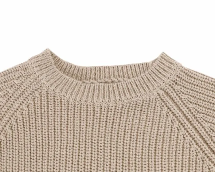 Donsje Amsterdam Sweaters and Cardigans Baby Qtella Sweater Biscotti