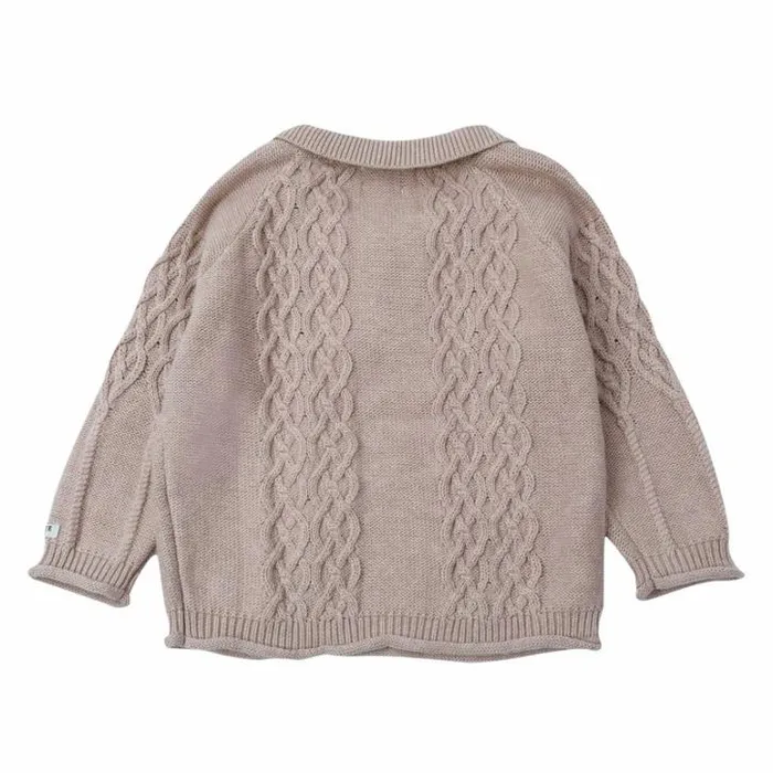 Donsje Amsterdam Sweaters and Cardigans Baby Reeder Sweater Sand Melange