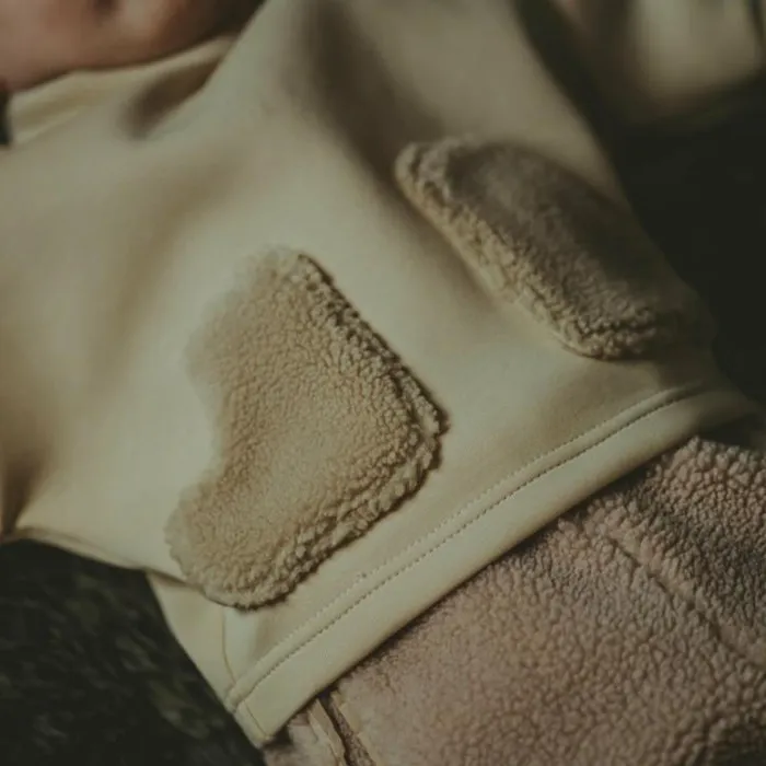 Donsje Amsterdam Sweaters and Cardigans Baby Wies Sweater Biscuit