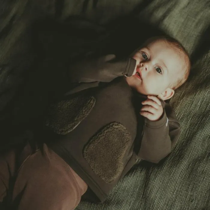 Donsje Amsterdam Sweaters and Cardigans Baby Wies Sweater Forest Green