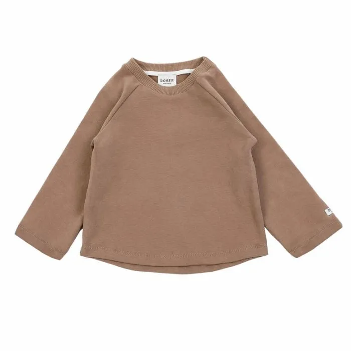 Donsje Amsterdam Sweaters and Cardigans Boys Maas Sweatshirt Mocha