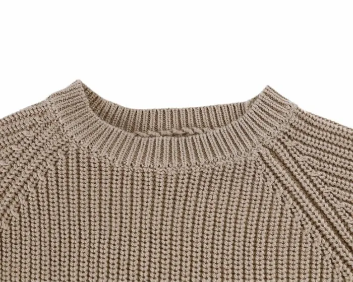 Donsje Amsterdam Sweaters and Cardigans Boys Qtella Sweater Light Taupe