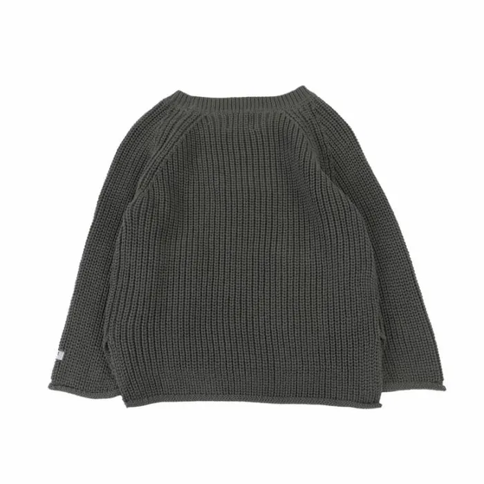 Donsje Amsterdam Sweaters and Cardigans Boys Qtella Sweater Silver Sage
