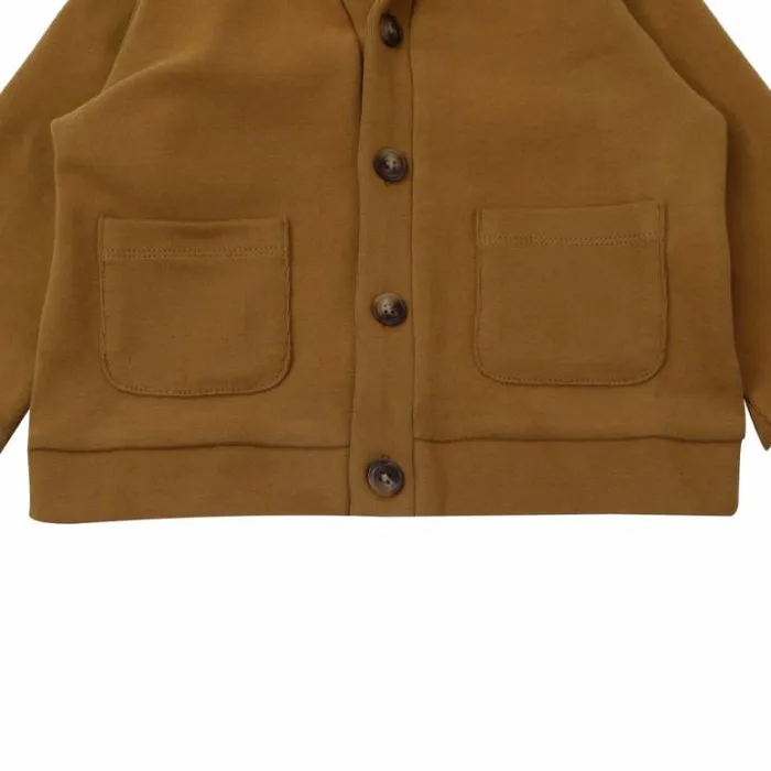 Donsje Amsterdam Sweaters and Cardigans Boys Skief Cardigan Camel