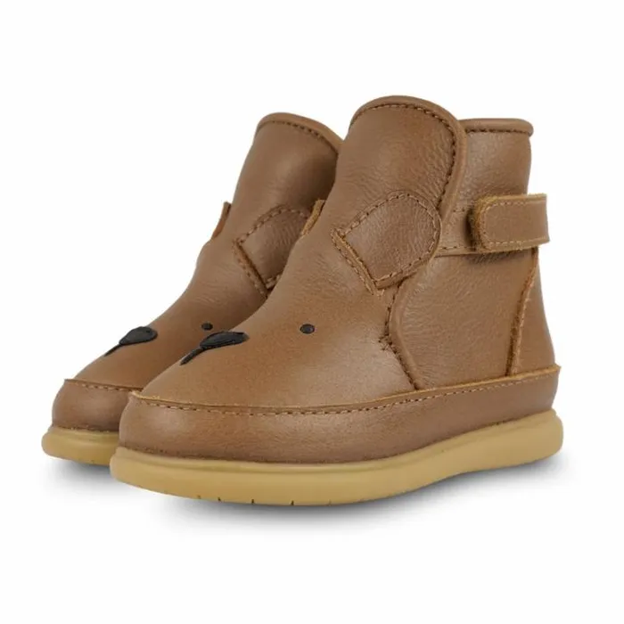 Donsje Amsterdam Toddler Shoes Baby Dubu Classic Shoes Cognac Classic Leather