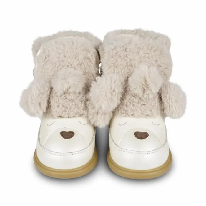Donsje Amsterdam Toddler Shoes Baby Dubu Exclusive Shoes Off White Metallic Leather