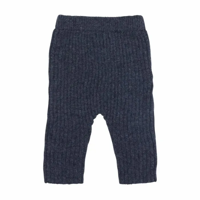 Donsje Amsterdam Trousers and Leggings Baby Olle Merino Wool Trousers Night Blue Melange