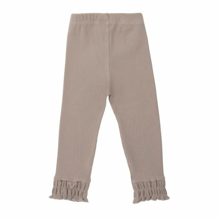 Donsje Amsterdam Trousers and Leggings Baby Qies Leggings Taupe