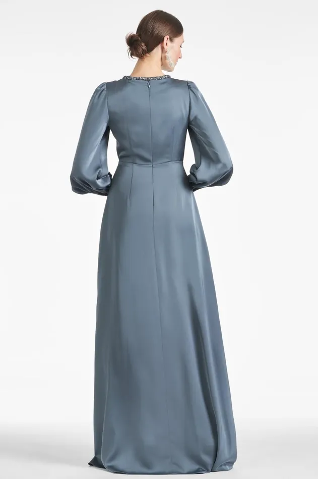 Dorthea Gown 8211 Gunmetal Women Sachin and Babi Evening