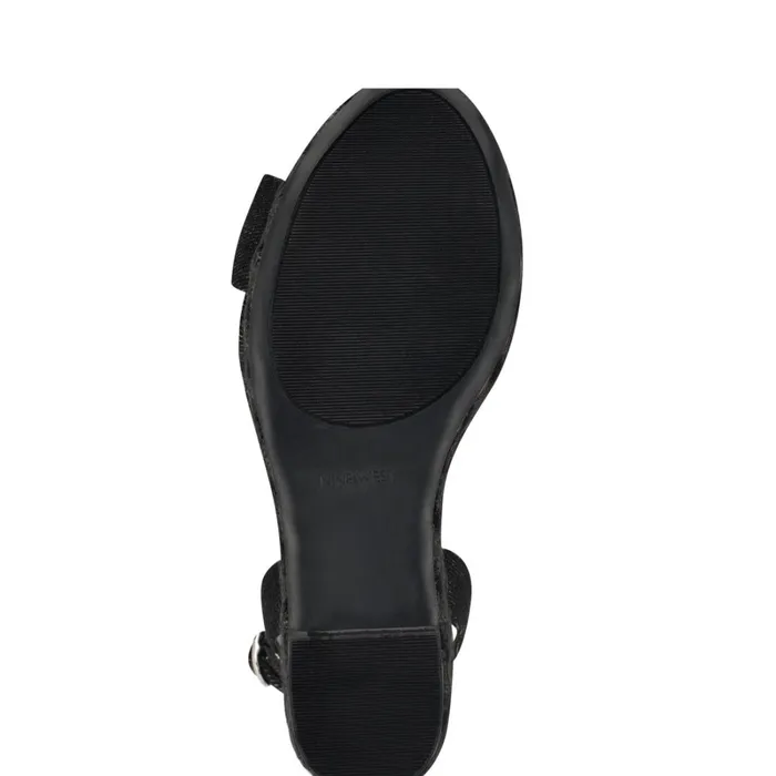 Dotime Espadrille Wedge Sandals Black Denim Women Nine West Sandals