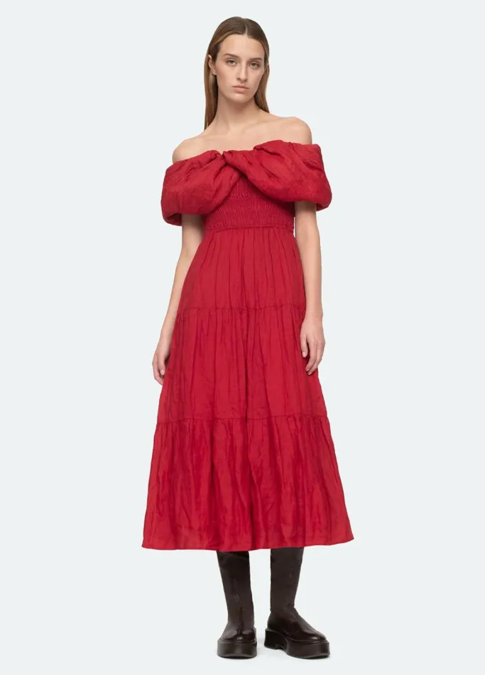 Dresses Women Sea New York Loren Dress Ruby