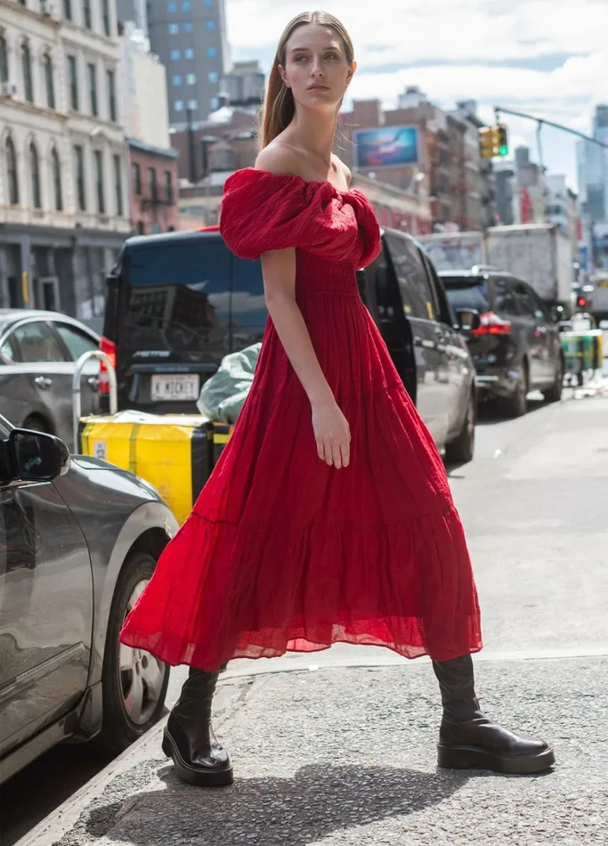 Dresses Women Sea New York Loren Dress Ruby