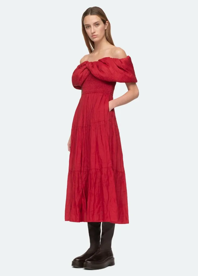 Dresses Women Sea New York Loren Dress Ruby